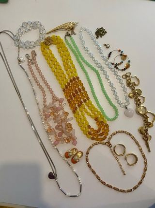 Lote Joyería Collares Pulseras Relojes