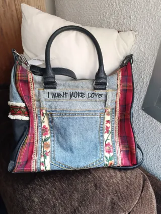 Bolso Desigual grande vaquero patchwork