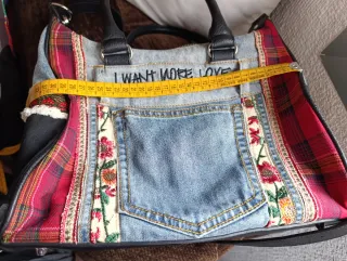 Bolso Desigual grande vaquero patchwork