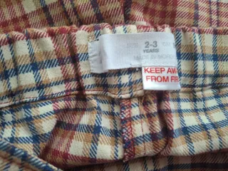 Falda-Pantalón cuadros 2-3 años