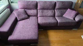 Sofá modular con arcón y cojines