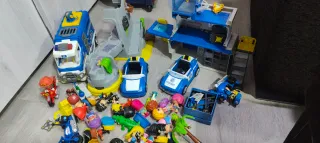 Lote Pinypon: Coche, Moto, Policía y Figuras