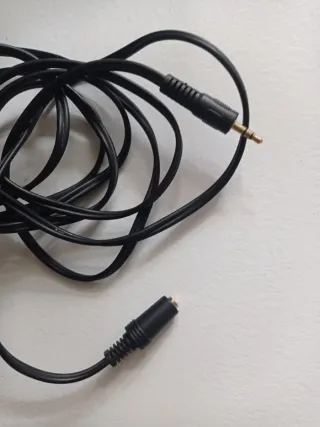 Cavo audio nero jack