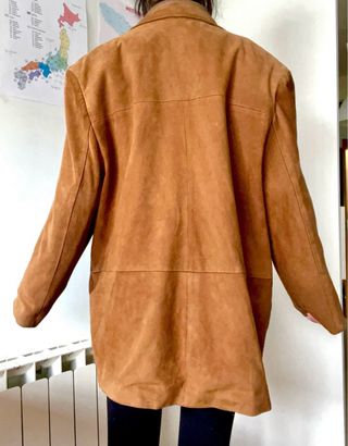 LIQUIDACIÓN: Chaqueta marrón de piel auténtica