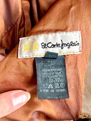 LIQUIDACIÓN: Chaqueta marrón de piel auténtica