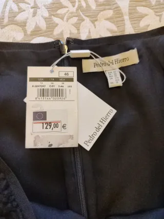 Falda Pedro del Hierro Talla 46 Negra