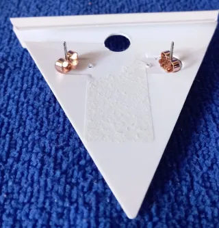 Conjunto Joyería Guess Corazón Dorado y Rosa