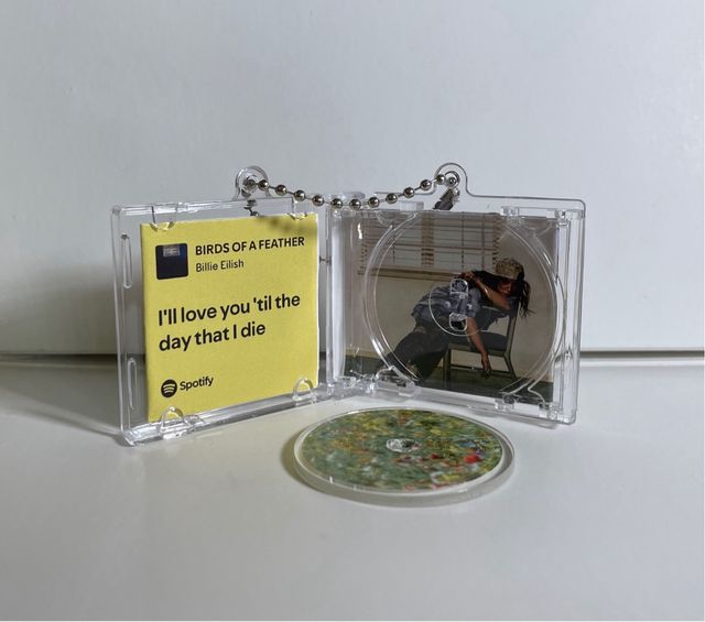 Llavero Mini CD Billie Eilish con NFC