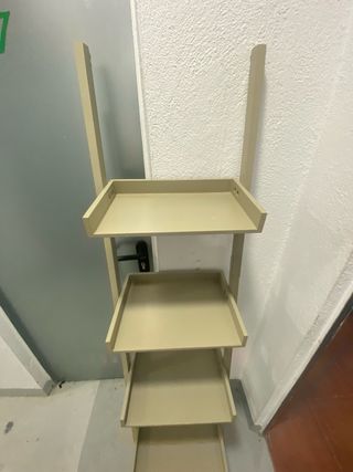 Estantería Escalera Beige/Gris
