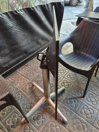 12 tavoli da terrazza pieghevoli semi-nuovi 60x70