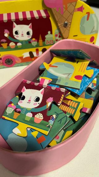 Puzle niño niña juego mesa