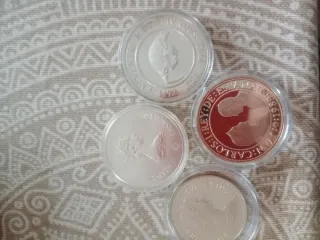 Colección Monedas Plata. 4 monedas