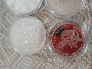 Colección Monedas Plata. 4 monedas