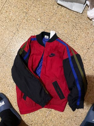 Bomber Nike Vintage Rossa Nera Taglia L