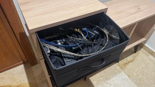 Mueble Estantería CDs Vinilos Madera Negra