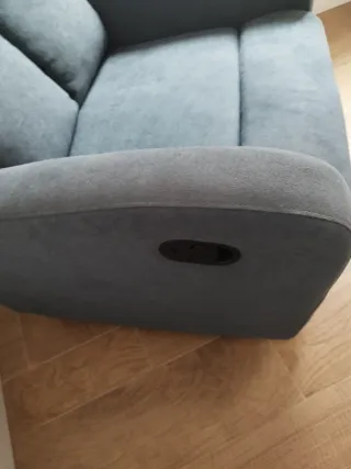 2 Sillones Reclinables con Botón Lateral