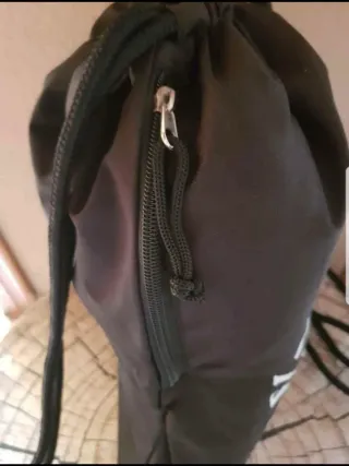 Mochila Diesel Negra con Dibujo Blanco