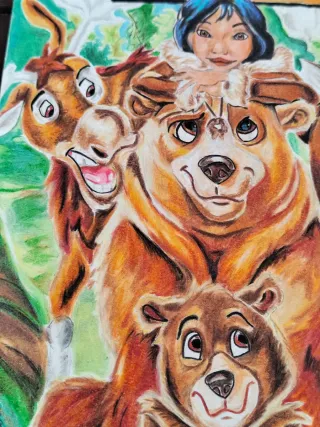 Ritratto Koda Fratello Orso 2 24x33cm