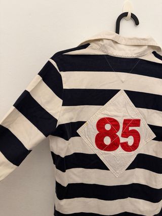 Camiseta Tommy Hilfiger Rayas Beige/Azul