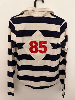 Camiseta Tommy Hilfiger Rayas Beige/Azul