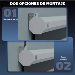 Pantalla de Proyector Eléctrica 84" 4K 8K 191x139