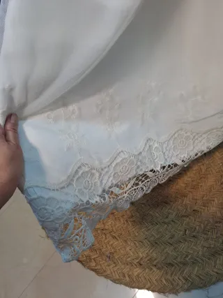 Vestido de Comunión Blanco Roto Encaje