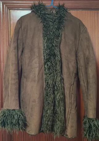 Abrigo marrón de pelo