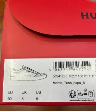Sneakers Hugo Nere Tg 39 con scatola compresa
