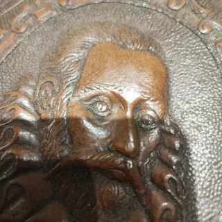 Tabaquera antigua Miguel de Cervantes