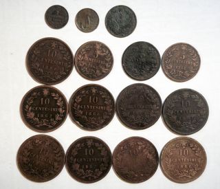 Lote 96 Monedas Antiguas del Reino de Italia