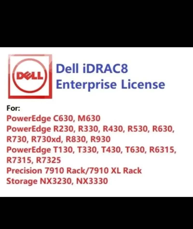 Licencia Dell iDRAC8 Enterprise Perpetua