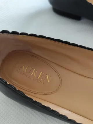 Manoletinas Ralph Lauren Negras