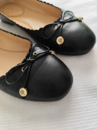 Manoletinas Ralph Lauren Negras