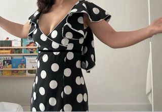 Traje de flamenca lunares hecho a mano