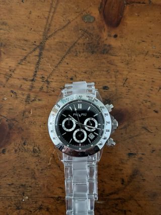 Orologio Piu & Piu Unisex Nero e Argento