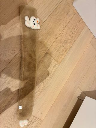 Bufanda Zara Conejo Peluche Marrón Blanco