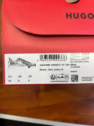 Scarpe Hugo Bianche Tg 42 con scatola originale