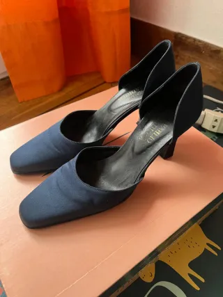 Zapatos de fiesta azul marino T.37