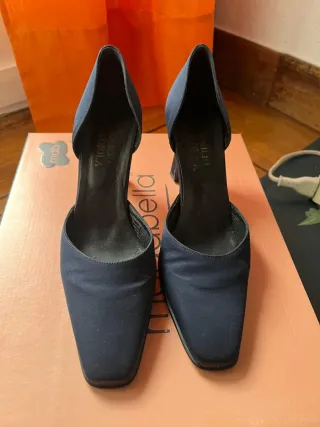 Zapatos de fiesta azul marino T.37