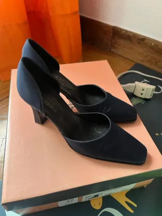 Zapatos de fiesta azul marino T.37