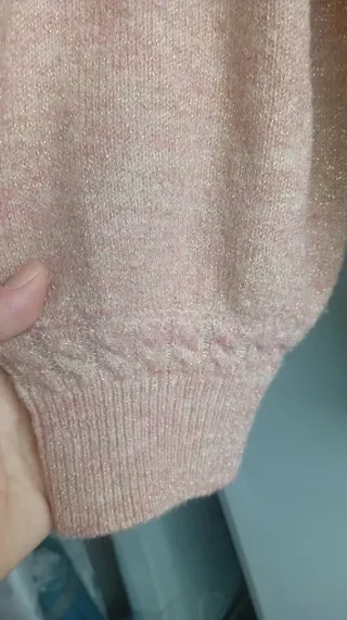 Jersey Unit rosa y dorado punto talla L