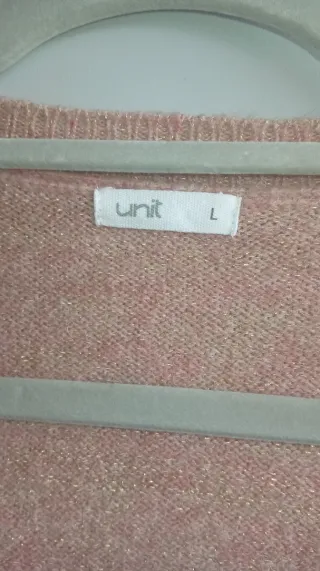 Jersey Unit rosa y dorado punto talla L