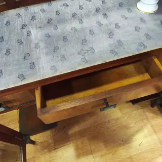 Tocador espejo antiguo modernista madera comoda