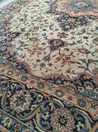 Tappeto Uzbekistan lana beige multicolor