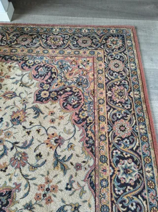 Tappeto Uzbekistan lana beige multicolor