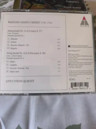 Famosos cuartetos de cuerda, 5 cds