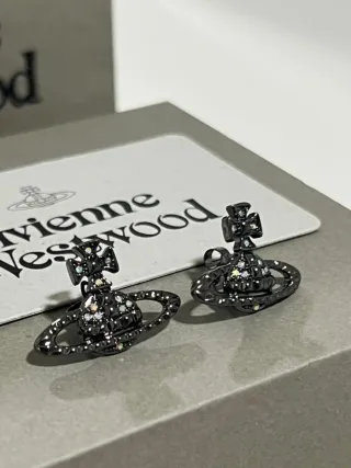 Pendientes Vivienne Westwood Orb Negro