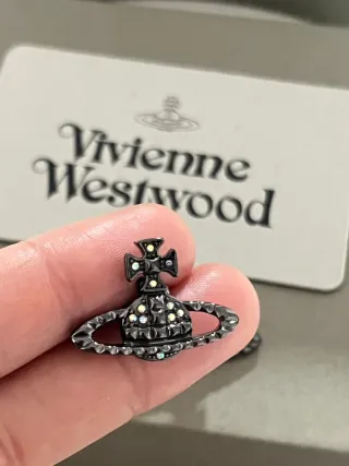 Pendientes Vivienne Westwood Orb Negro