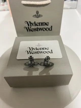 Pendientes Vivienne Westwood Orb Negro