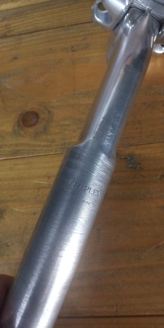 Tija sillín aluminio Triplex bici clásica 26mm